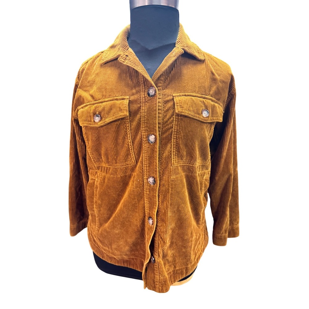 Madewell Corduroy Yorkway Button Up Shirt Jacket‎ S boho cozy western classic